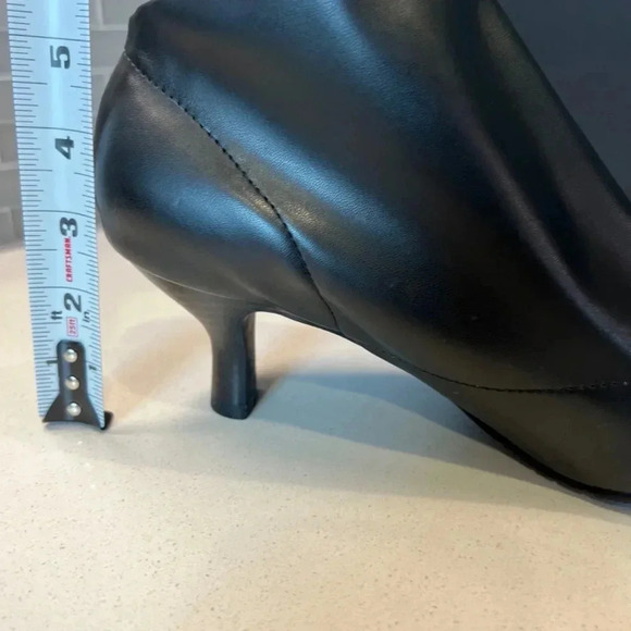 Adrianna Papell Black Ankle Boots Size 10 Wide Heel - Picture 4 of 11